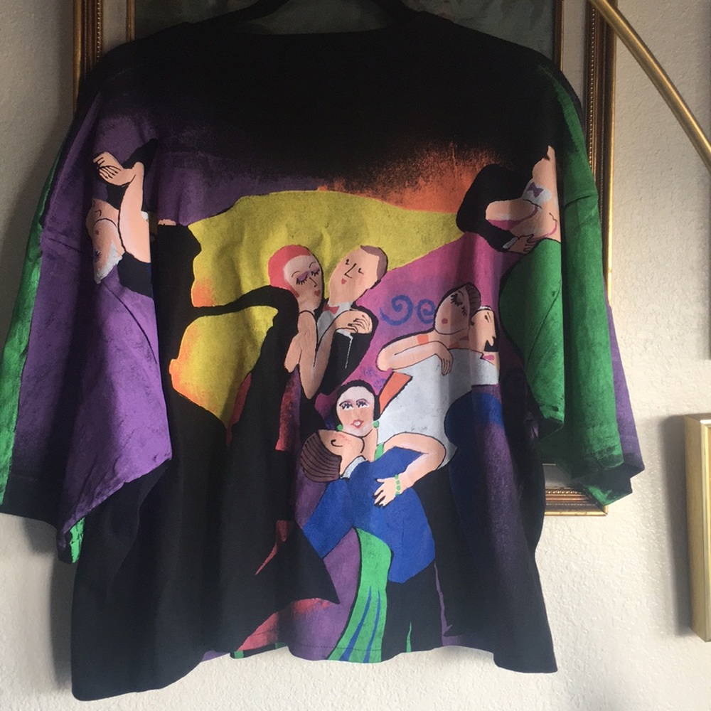 RARE Hand painted 90s shirt - Picture 5 of 6